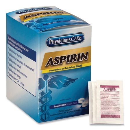 PHYSICIANSCARE Aspirin Medication, Two-Pack, PK50 90014-002